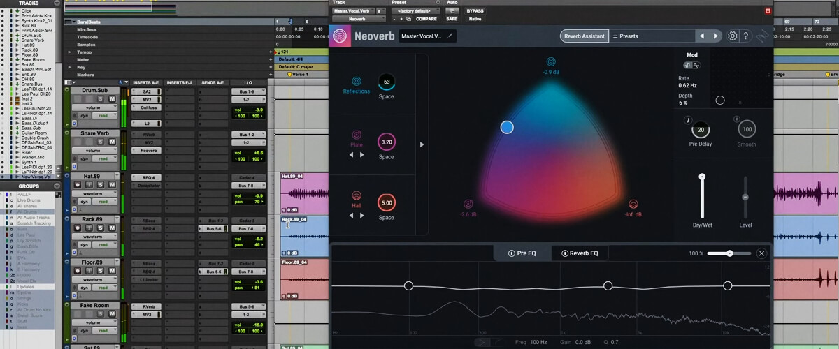 how to use iZotope Neoverb